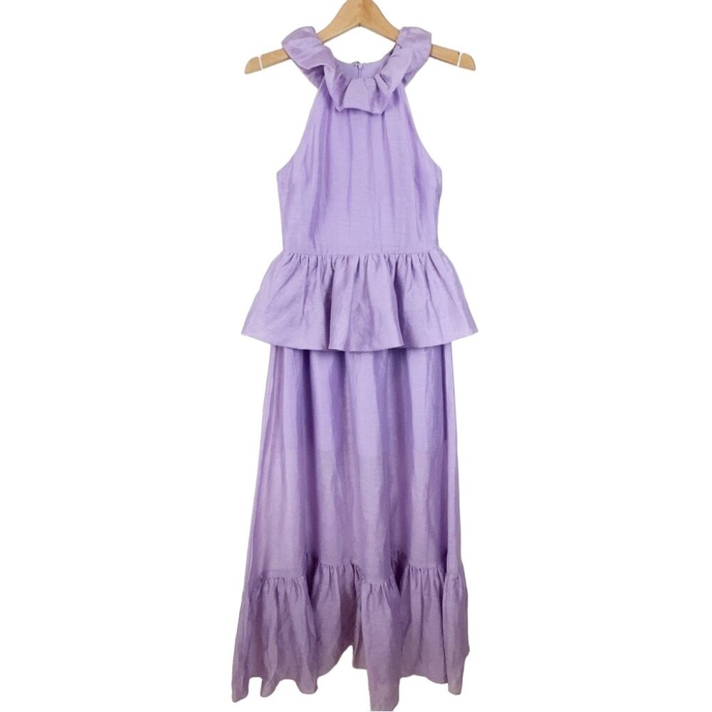 NWT Elliatt Purity Peplum Maxi Dress - Picture 3 of 9